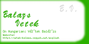balazs vetek business card